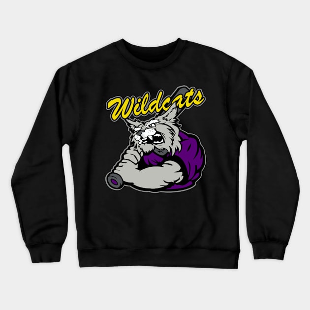 Wildcats Baseball Crewneck Sweatshirt by DavesTees